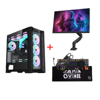 Customized Gaming PC Bundle - Intel i5 14400F Processor, 16GB RAM, 1TB SSD, RTX 5060 8GB, 750W PSU, 24" FHD 190Hz  Monitor with Stand & All-In-One Gaming Bundle (Keyboard, Headset, Mouse & Mousepad) - Black