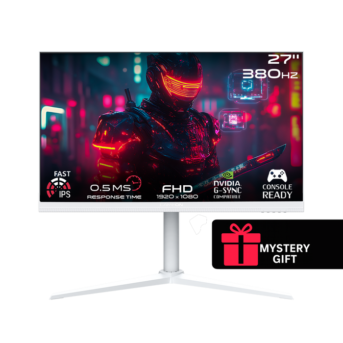 GAMEON GOAP27FHD380IPS Artic Pro Series 27" FHD, 380Hz, MPRT 0.5ms, HDMI 2.1, Fast IPS Gaming Monitor (Supports PS5) - White