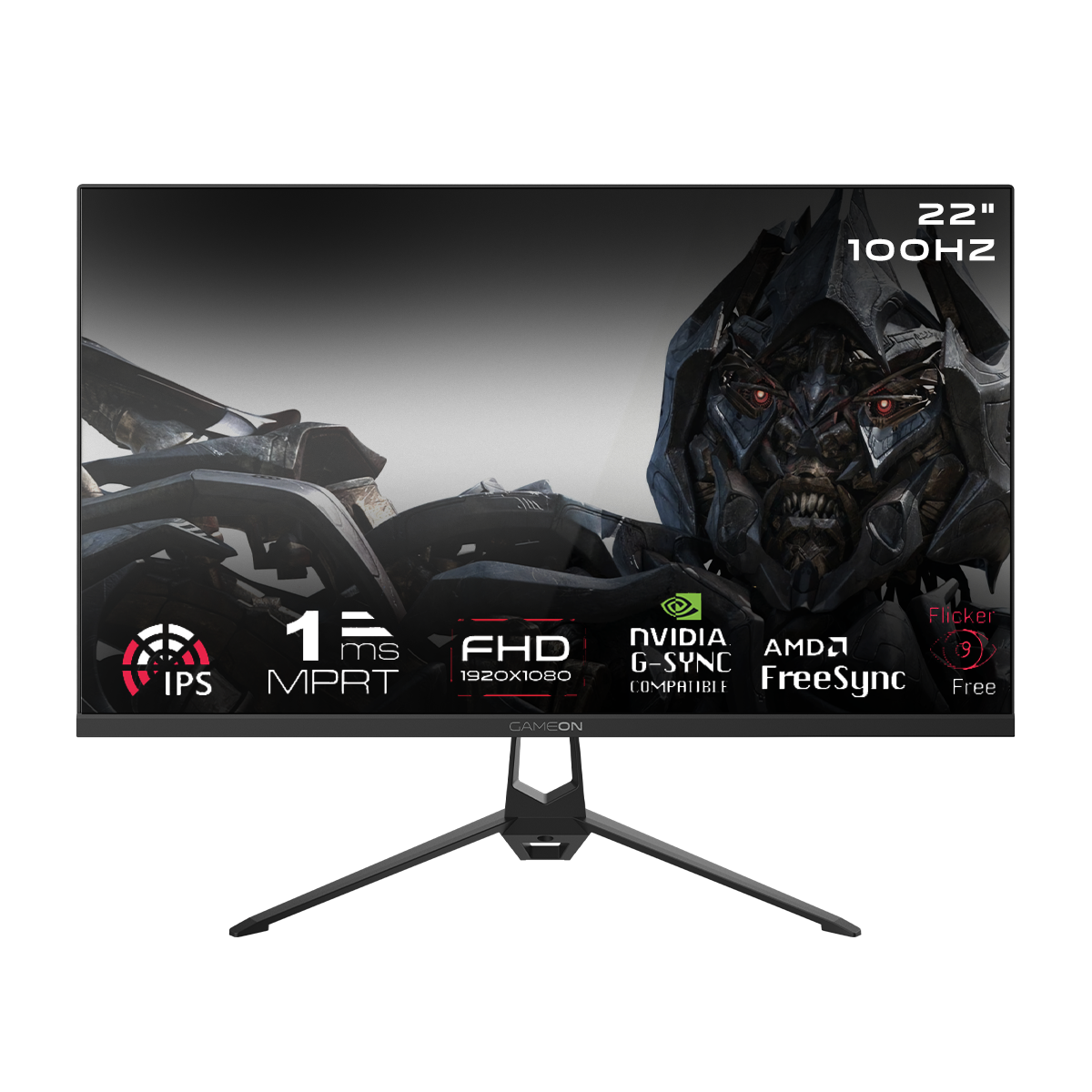 GAMEON GOES22FHD100IPS 22" FHD, 100Hz, MPRT 1ms, HDMI 2.1, IPS Gaming Monitor