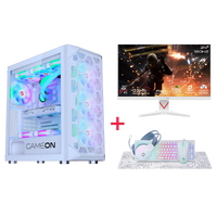 Customized Gaming PC Bundle - Intel i5 14400F Processor, 16GB RAM, 1TB SSD, RTX 3050 6GB, 650W PSU, 24" FHD 180Hz Monitor & All-In-One Gaming Bundle (Keyboard, Headset, Mouse & Mousepad) - White