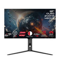 GAMEON GO32OLED4K Signature X Series 32" Dual Switch OLED 4K UHD 240Hz/FHD 480Hz, 0.03ms, HDMI 2.1, Gaming Monitor (Supports PS5) - Black