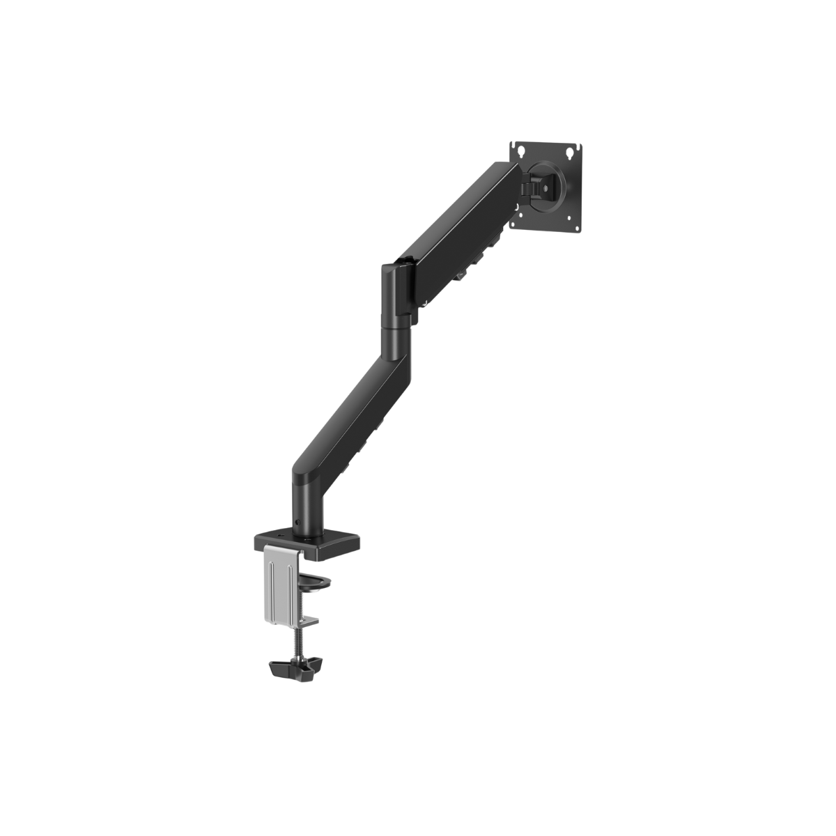 GAMEON GO-5500 Gas Mechanical Spring Single Monitor Arm For Gaming And Office Use, 17" - 32", Flat Monitor Up To 9 KG & Curve Monitor Up To 9 KG - Black