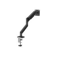 GAMEON GO-5500 Gas Mechanical Spring Single Monitor Arm For Gaming And Office Use, 17" - 32", Flat Monitor Up To 9 KG & Curve Monitor Up To 9 KG - Black