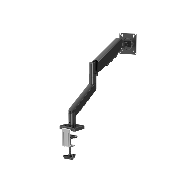 GAMEON GO-5500 Gas Mechanical Spring Single Monitor Arm For Gaming And Office Use, 17" - 32", Flat Monitor Up To 9 KG & Curve Monitor Up To 9 KG - Black