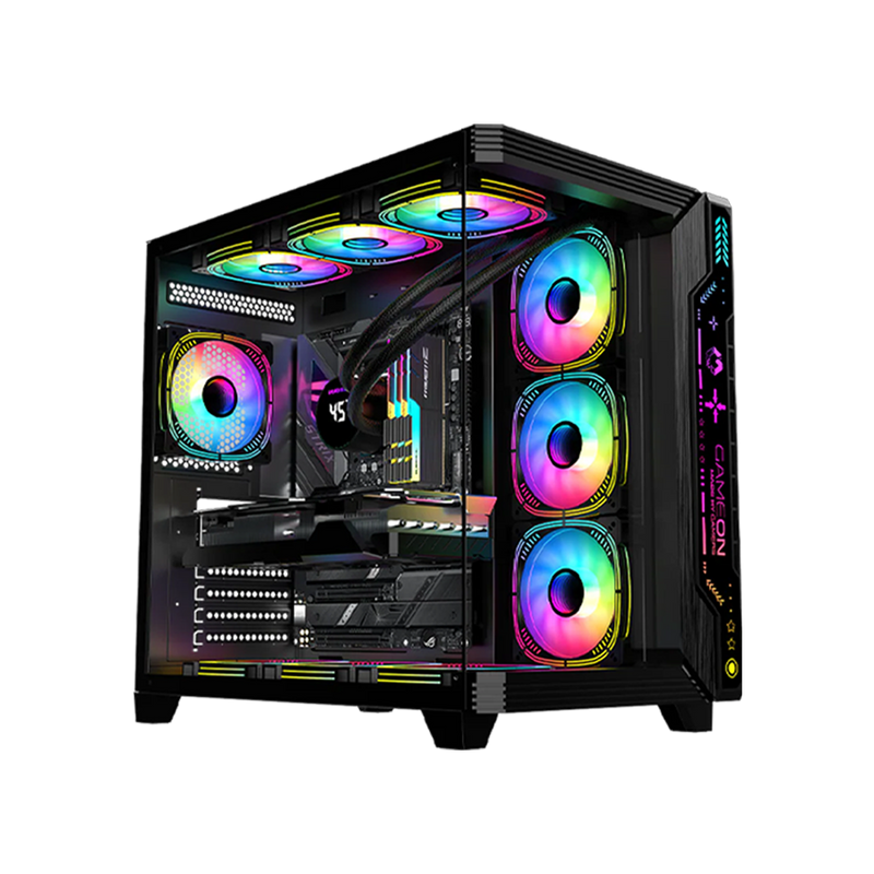 Customized Gaming PC - Intel i5 14400F Processor, 16GB RAM, 1TB SSD, RTX 3050 6GB, 650W PSU - Black