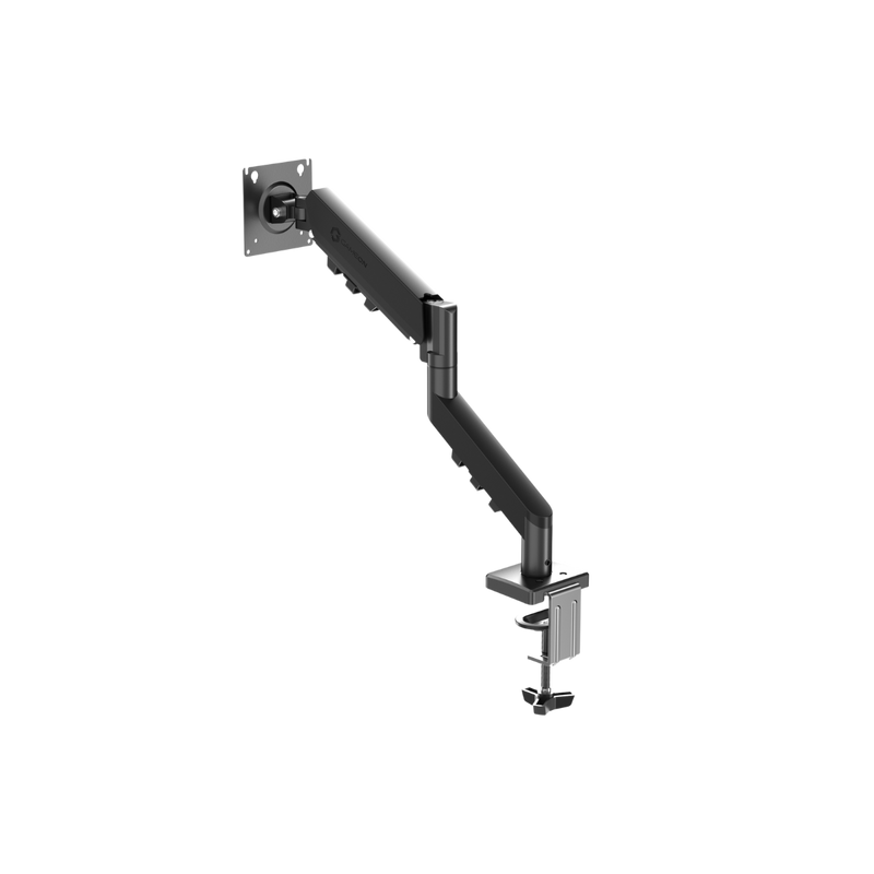 GAMEON GO-5500 Gas Mechanical Spring Single Monitor Arm For Gaming And Office Use, 17" - 32", Flat Monitor Up To 9 KG & Curve Monitor Up To 9 KG - Black