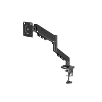 GAMEON GO-5500 Gas Mechanical Spring Single Monitor Arm For Gaming And Office Use, 17" - 32", Flat Monitor Up To 9 KG & Curve Monitor Up To 9 KG - Black
