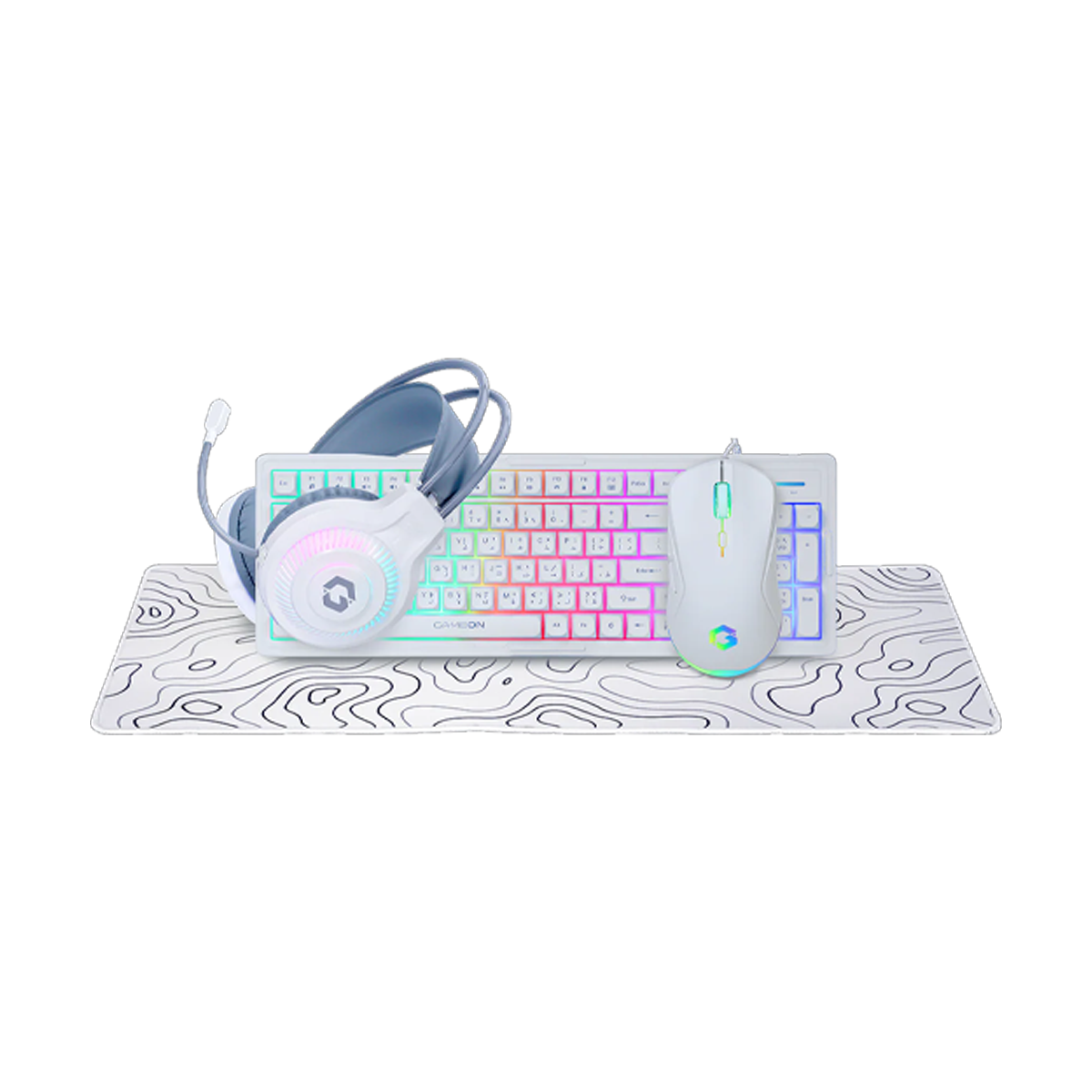 Customized Gaming PC Bundle - Intel i5 12400F Processor, 16GB RAM, 1TB SSD, RTX 3050 6GB, 650W PSU, 24" FHD 180Hz Monitor & All-In-One Gaming Bundle (Keyboard, Headset, Mouse & Mousepad) - White