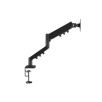 GAMEON GO-5500 Gas Mechanical Spring Single Monitor Arm For Gaming And Office Use, 17" - 32", Flat Monitor Up To 9 KG & Curve Monitor Up To 9 KG - Black
