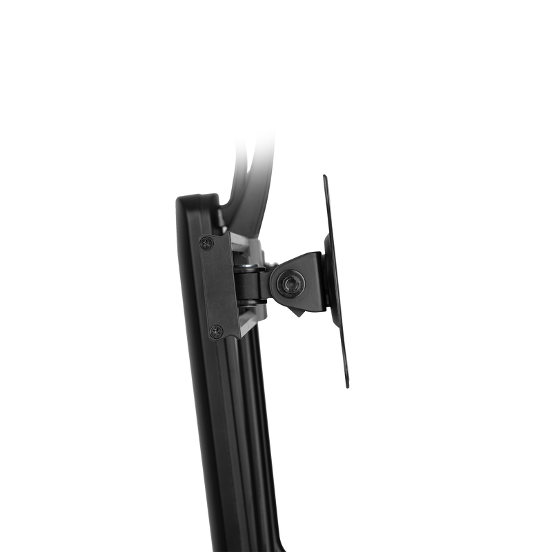 GAMEON GO-2052 Easy To Adjust Vertical Lift Dual Screen Monitor Stand For Gaming And Office Use, 17" - 27", Each Arm Up To 6 KG, Black