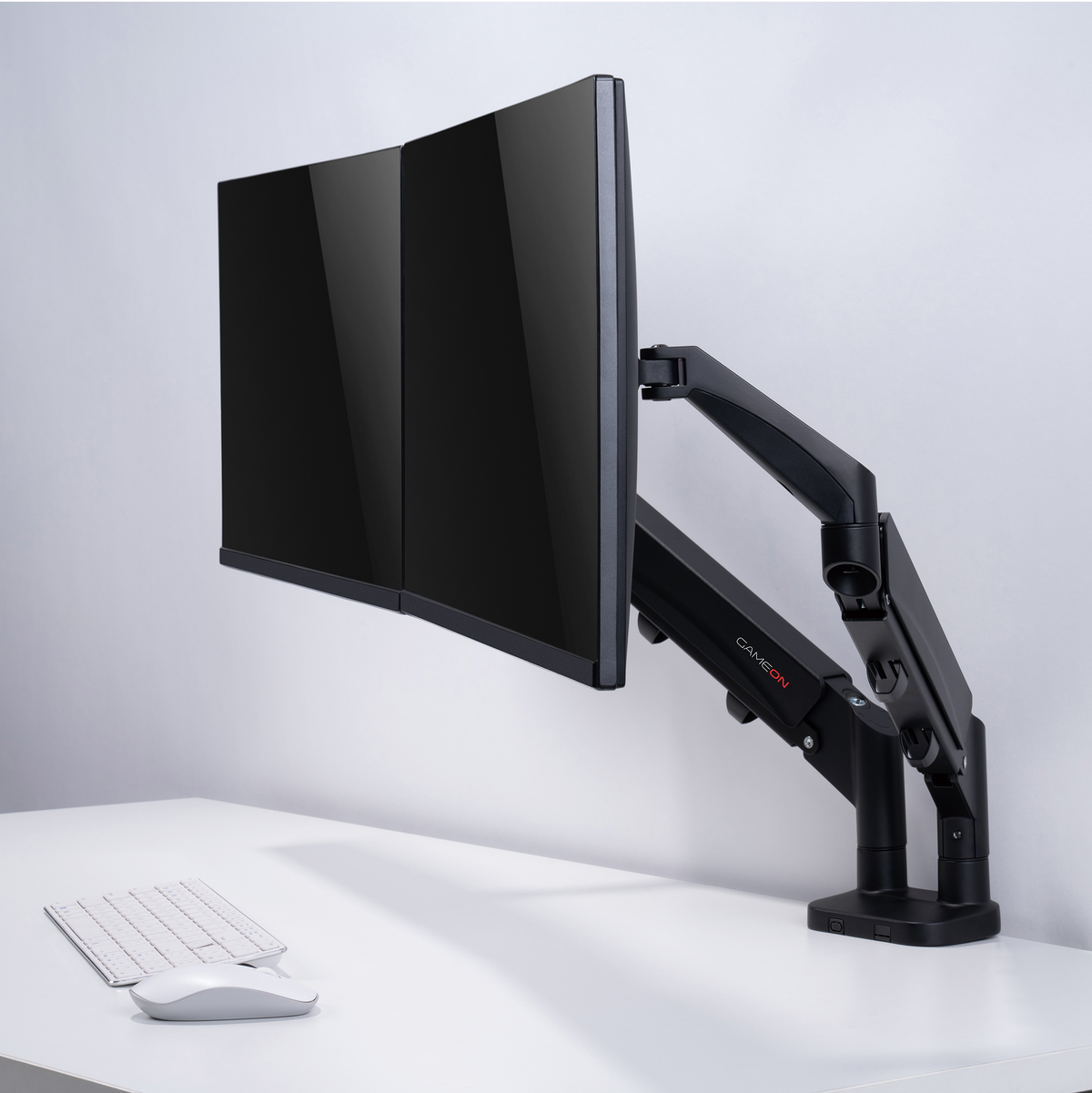 GAMEON GO-5350 Dual Monitor Arm For Gaming And Office Use, 17" - 32", Each Arm Up To 9 KG