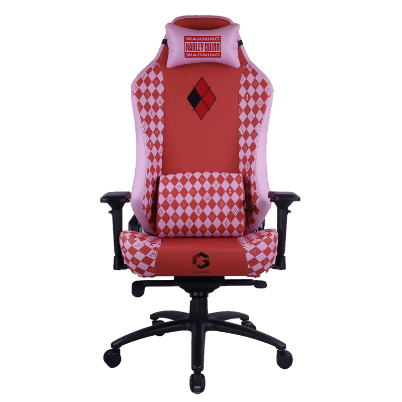 GAMEON x DC Licensed Gaming Chair With Adjustable 4D Armrest & Metal Base - Harley Quinn