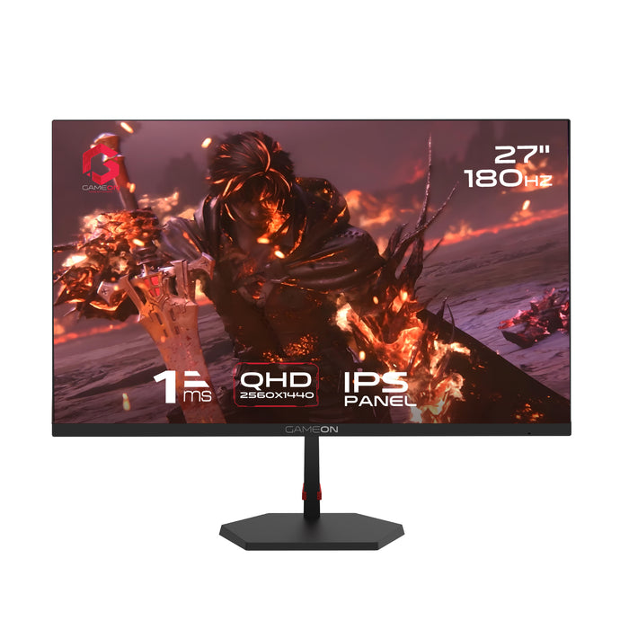 GAMEON GB27Q180 27'' ,180Hz, QHD, 1Ms, IPS, Flat HDMI 2.1 Gaming Monitor