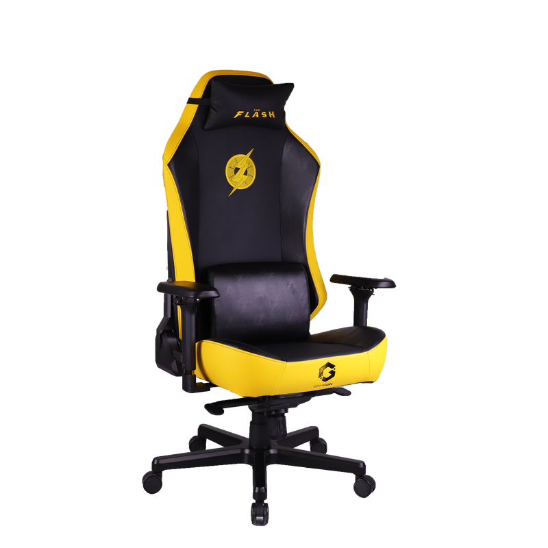 GAMEON x DC Licensed Gaming Chair With Adjustable 4D Armrest & Metal Base - Flash