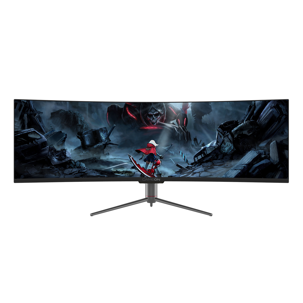 GAMEON 49" 5K UHD, 120Hz, 12ms, VA Panel Curved Gaming Monitor - Black