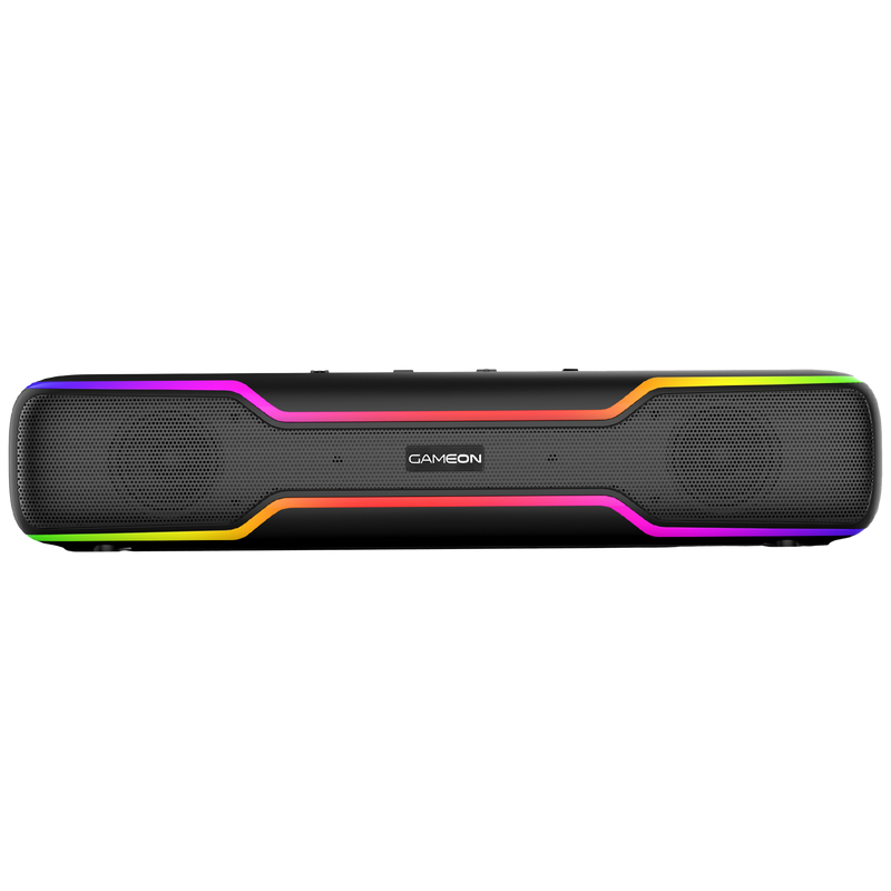 GAMEON Dominator Blaze Wireless RGB Gaming Soundbar - Black