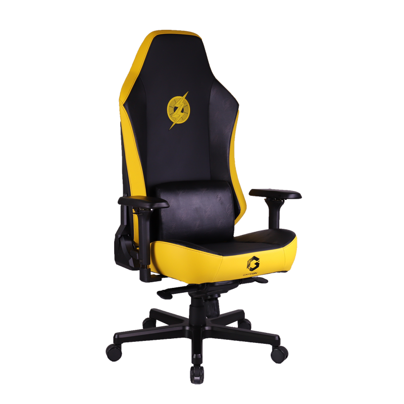 GAMEON x DC Licensed Gaming Chair With Adjustable 4D Armrest & Metal Base - Flash