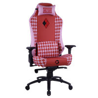 GAMEON x DC Licensed Gaming Chair With Adjustable 4D Armrest & Metal Base - Harley Quinn