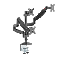 GAMEON GO-5367 Triple Monitor Arm For Gaming And Office Use, 17" - 30", Each Arm Up To 6 KG