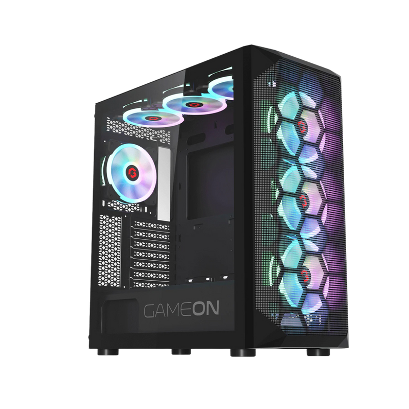 Customized Gaming PC Bundle - Intel i5 12400F Processor, 16GB RAM, 1TB SSD, RTX 3050 6GB, 650W PSU, Liquid Cooler + FREE Cololight LED Strip Light & Deltaco Gaming Headset - Black
