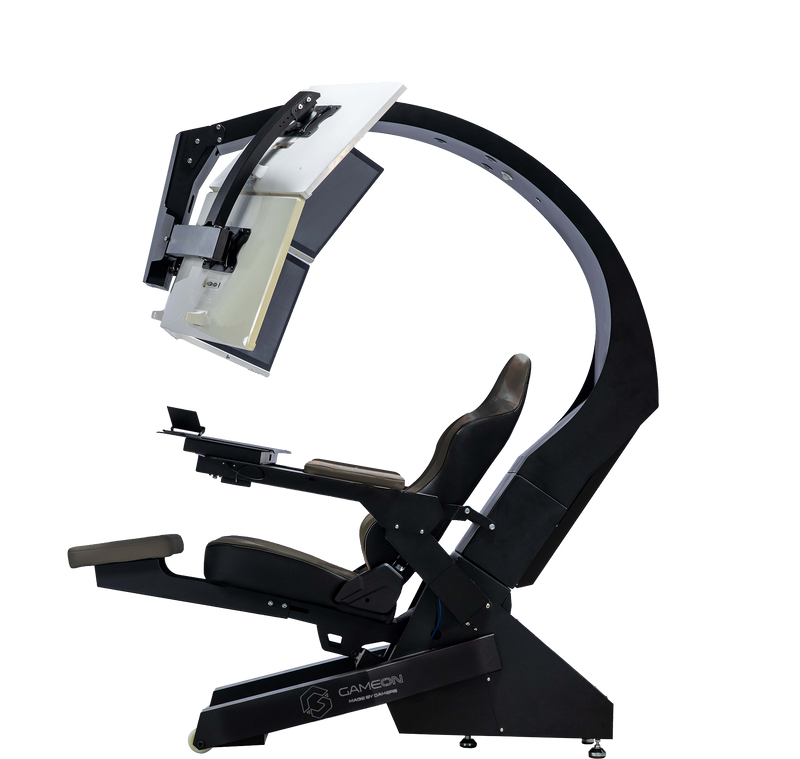 GAMEON IW-320 Zero Gravity Reclining Computer Workstation Gaming Simulator Chair/Cockpit – Black