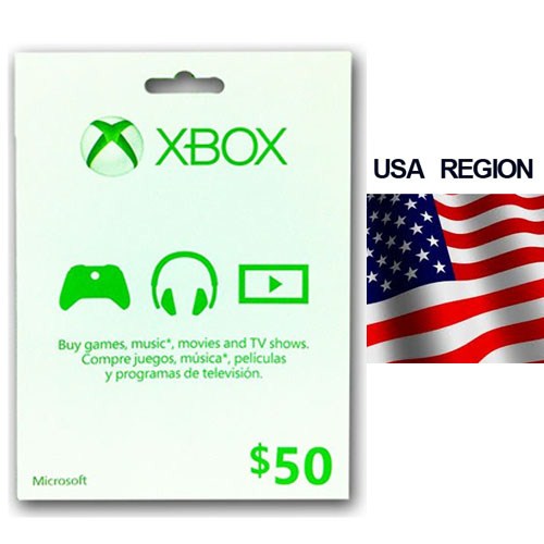 Microsoft Xbox Live Gift Card 50$ - US