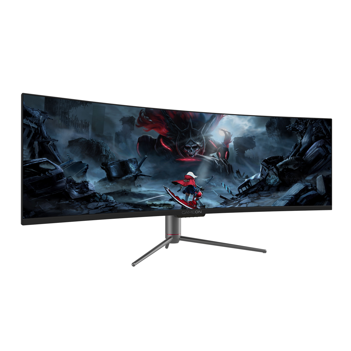 GAMEON 49" 5K UHD, 120Hz, 12ms, VA Panel Curved Gaming Monitor - Black