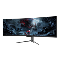 GAMEON 49" 5K UHD, 120Hz, 12ms, VA Panel Curved Gaming Monitor - Black