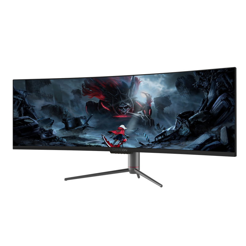 GAMEON 49" 5K UHD, 120Hz, 12ms, VA Panel Curved Gaming Monitor - Black
