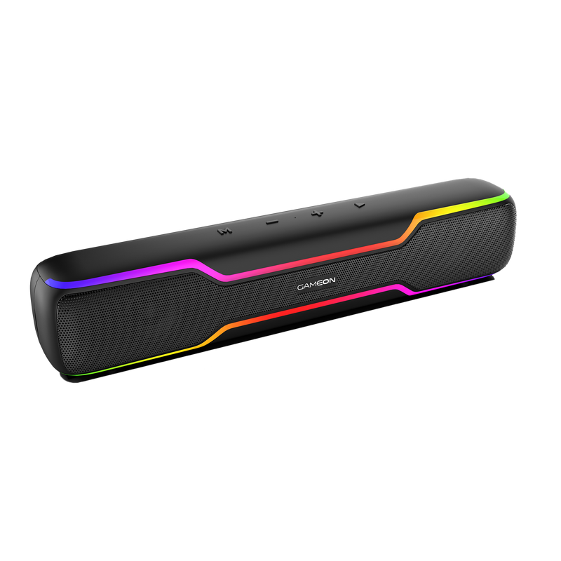 GAMEON Dominator Blaze Wireless RGB Gaming Soundbar - Black