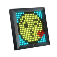 Divoom Pixoo 16 X 16 Dot Tone Bluetooth Pixel Photo Frame With RGB Light Gaming Digital Alarm Clock - Black