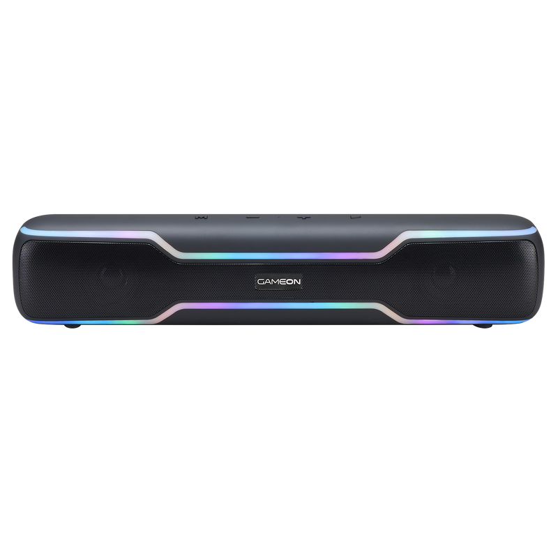 GAMEON Dominator Blaze Wireless RGB Gaming Soundbar - Black