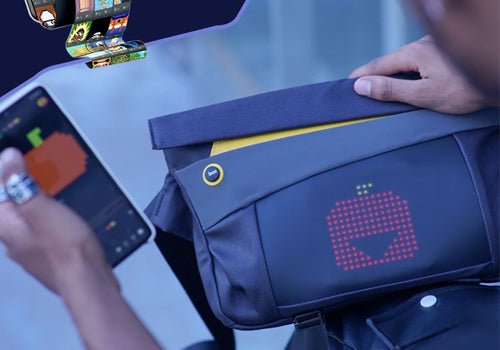 Divoom Pixel Sling Bag-V With LED Customizable Animation Screen And App Control - Black