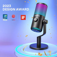 Maonocaster DM30 RGB Gaming Microphone for PC, USB Programmable