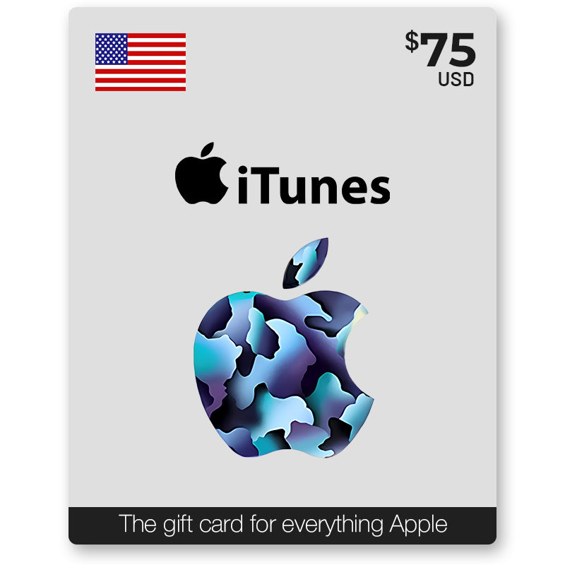 Apple iTunes Gift Card 75$ - US