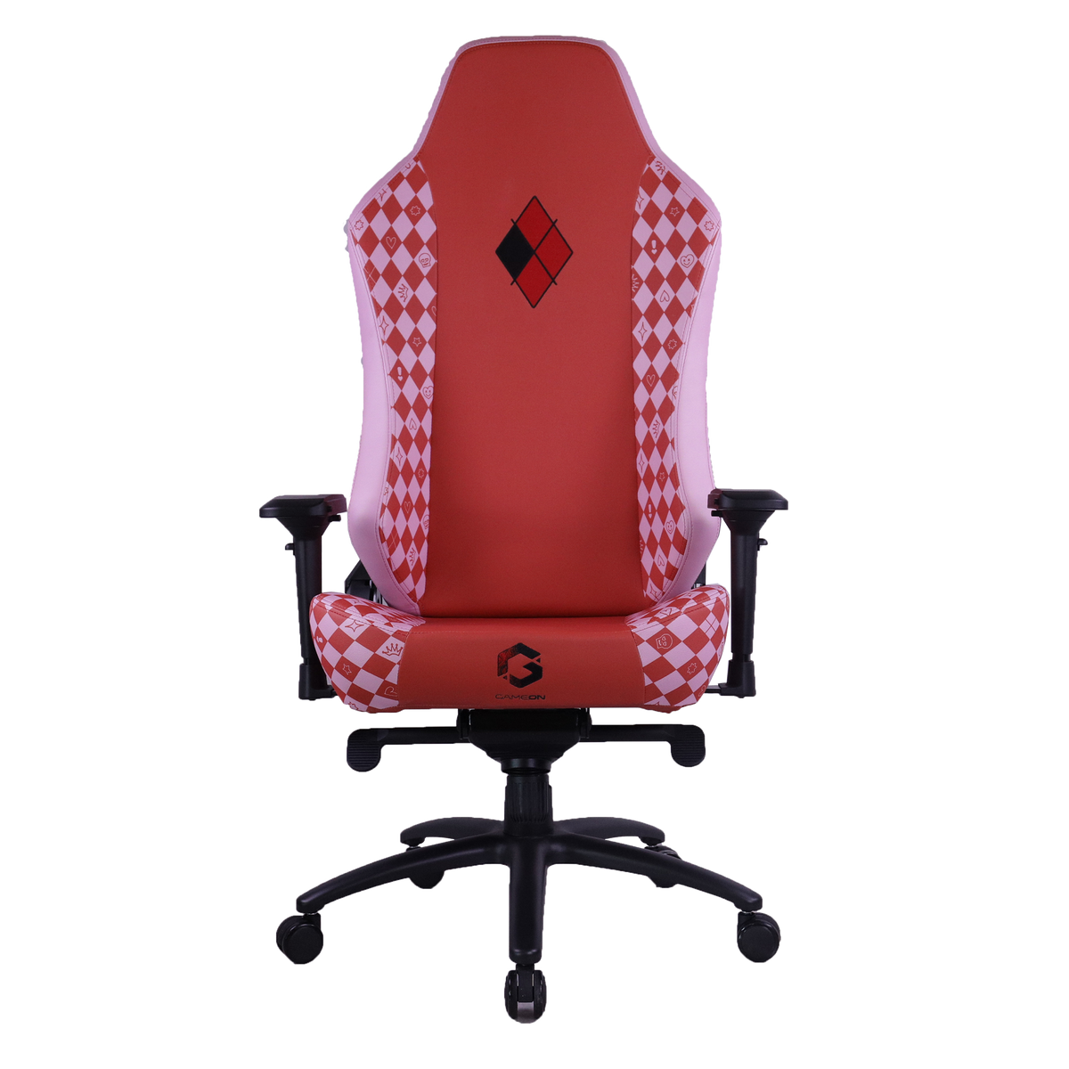 GAMEON x DC Licensed Gaming Chair With Adjustable 4D Armrest & Metal Base - Harley Quinn