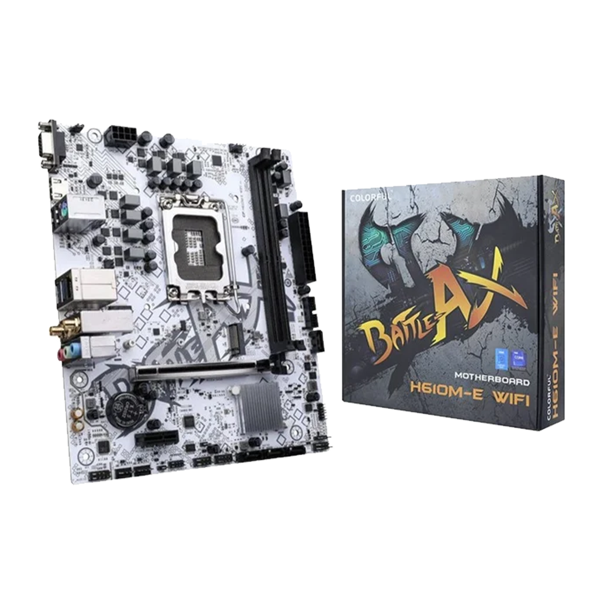 Colorful BATTLE-AX H610M-E WIFI V21A DDR4 M-ATX Gaming Motherboard
