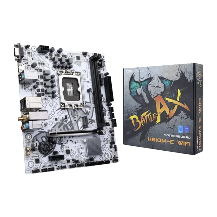 Colorful BATTLE-AX H610M-E WIFI V21A DDR4 M-ATX Gaming Motherboard