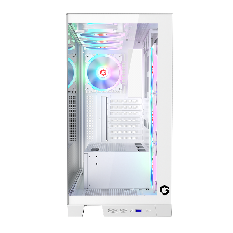 GAMEON Emperor Arctic IV Series Mid Tower Gaming Case - White