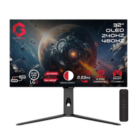 GAMEON GO32OLED4K Signature X Series 32" Dual Switch OLED 4K UHD 240Hz/FHD 480Hz, 0.03ms, HDMI 2.1, Gaming Monitor (Supports PS5) - Black