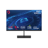 شاشة ألعاب GAMEON GB22F100 من السلسلة الأساسية، مقاس 27 بوصة، دقة FHD، زمن استجابة 5 مللي ثانية، لوحة VA - أسود