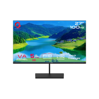 شاشة ألعاب GAMEON GB27F100 من السلسلة الأساسية، مقاس 27 بوصة، بدقة FHD، ومعدل تحديث 100 هرتز، وزمن استجابة 5 مللي ثانية، ولوحة VA - أسود