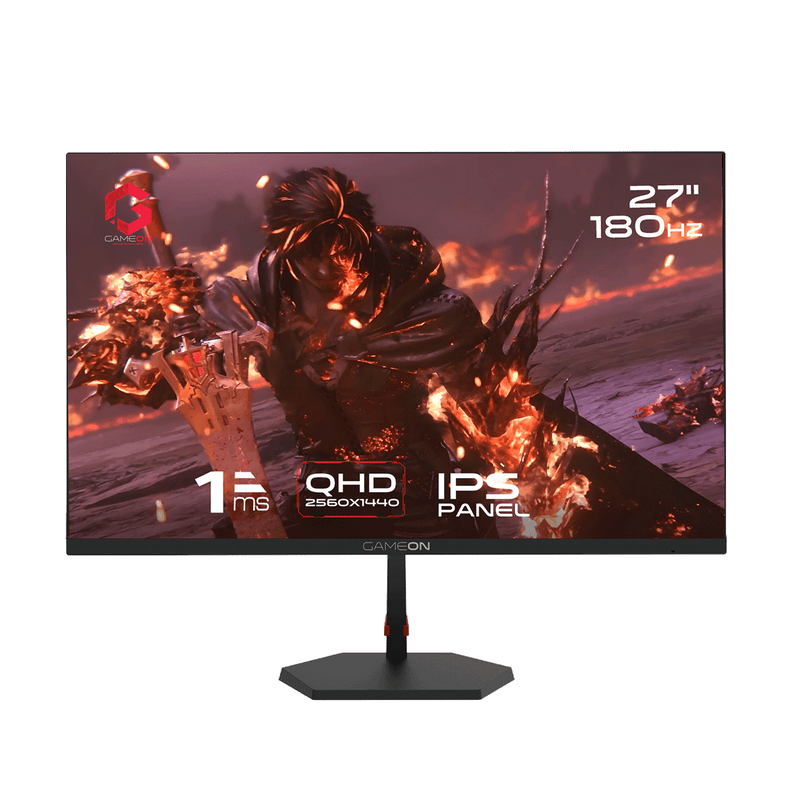 GAMEON GB27Q180 27'' ,180Hz, QHD, 1Ms, IPS, Flat HDMI 2.1 Gaming Monitor