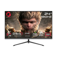 GAMEON GC24F180VA Pro Series 24" FHD, 180Hz, MPRT 0.5ms, HDMI 2.1, Fast VA Panel Curved Gaming Monitor 2800R, 16:9 (Supports PS5) - Black
