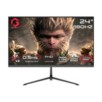 GAMEON GC24F180VA Pro Series 24" FHD, 180Hz, MPRT 0.5ms, HDMI 2.1, Fast VA Panel Curved Gaming Monitor 2800R, 16:9 (Supports PS5) - Black