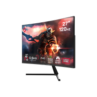 GAMEON GC27F120VA Pro Series 27'' FHD, 120Hz, MPRT 0.5ms, HDMI 2.1, Fast VA Panel Curved Gaming Monitor 1500R, 16:9 (Supports PS5) - Black
