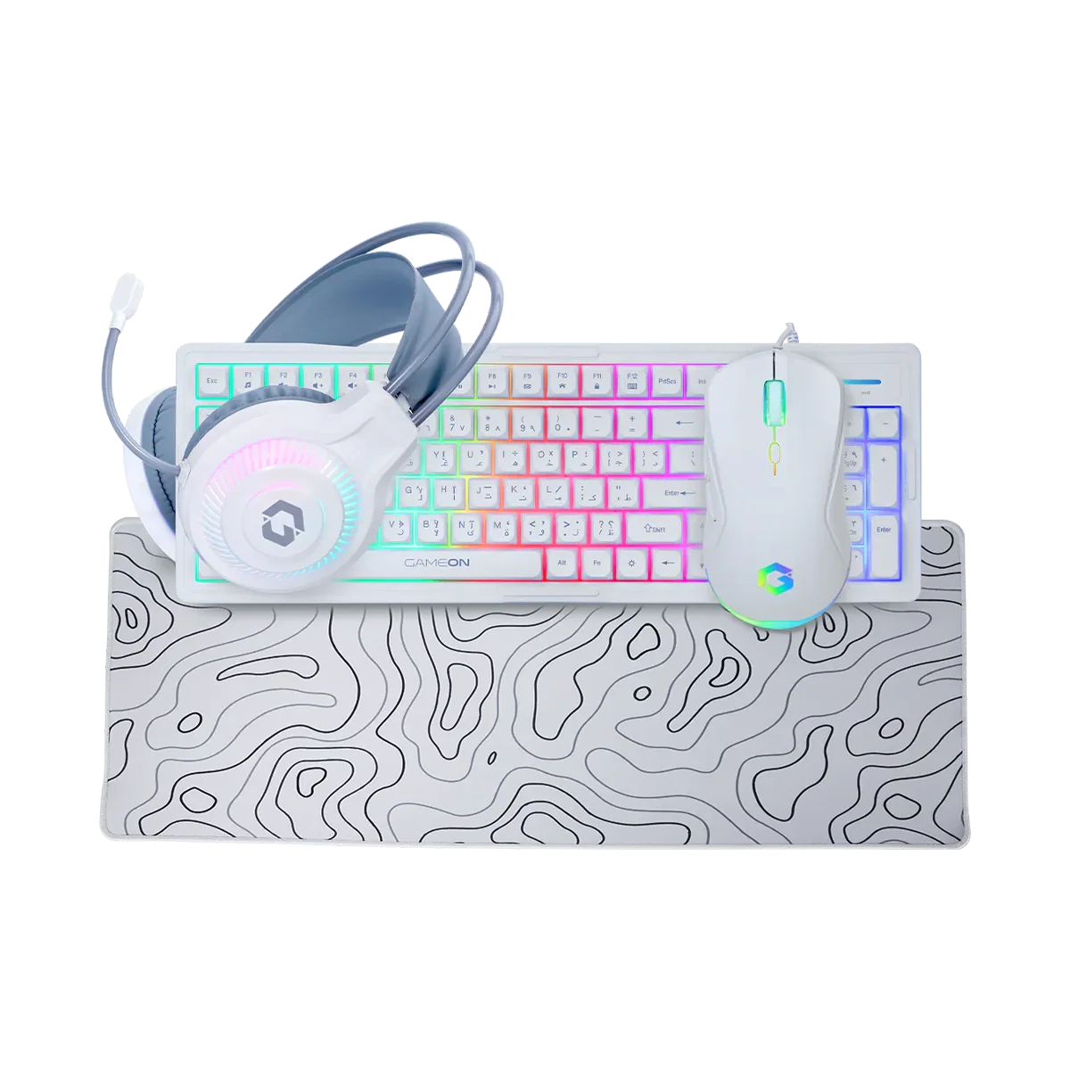 i5 14400F, 16GB RAM, 1TB SSD, RTX 5060 8GB OC, 750W PSU, 24" FHD 200Hz Monitor & All-In-One Gaming Bundle (Keyboard, Headset, Mouse & Mousepad) - White | Gaming PC Bundle