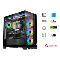 i5 14400F, 16GB RAM, 1TB SSD, RTX 5060 8GB OC, 750W PSU, 27" QHD 180Hz Monitor & All-In-One Gaming Bundle (Keyboard, Headset, Mouse & Mousepad) - Black | Gaming PC Bundle