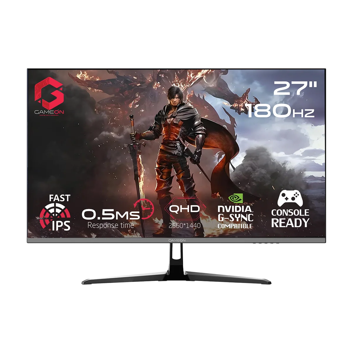 i5 14400F, 16GB RAM, 1TB SSD, RTX 5060 8GB OC, 750W PSU, 27" QHD 180Hz Monitor & All-In-One Gaming Bundle (Keyboard, Headset, Mouse & Mousepad) - Black | Gaming PC Bundle