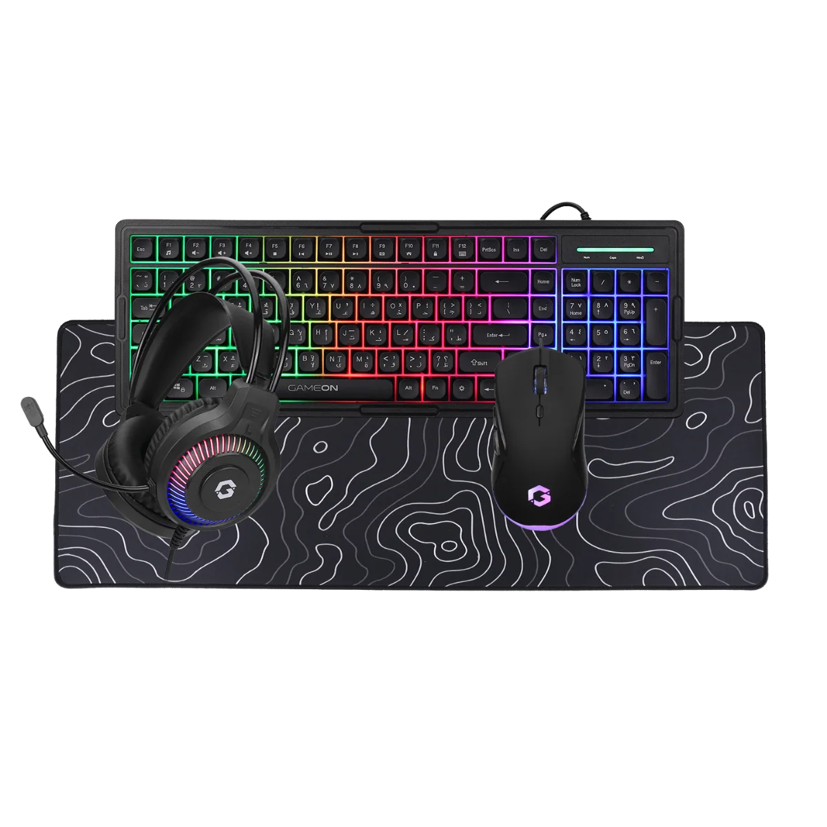 i5 12400F, 16GB RAM, 1TB SSD, RTX 5060 8GB OC, 750W PSU, 27" QHD 180Hz Monitor & All-In-One Gaming Bundle (Keyboard, Headset, Mouse & Mousepad) - Black | Gaming PC Bundle